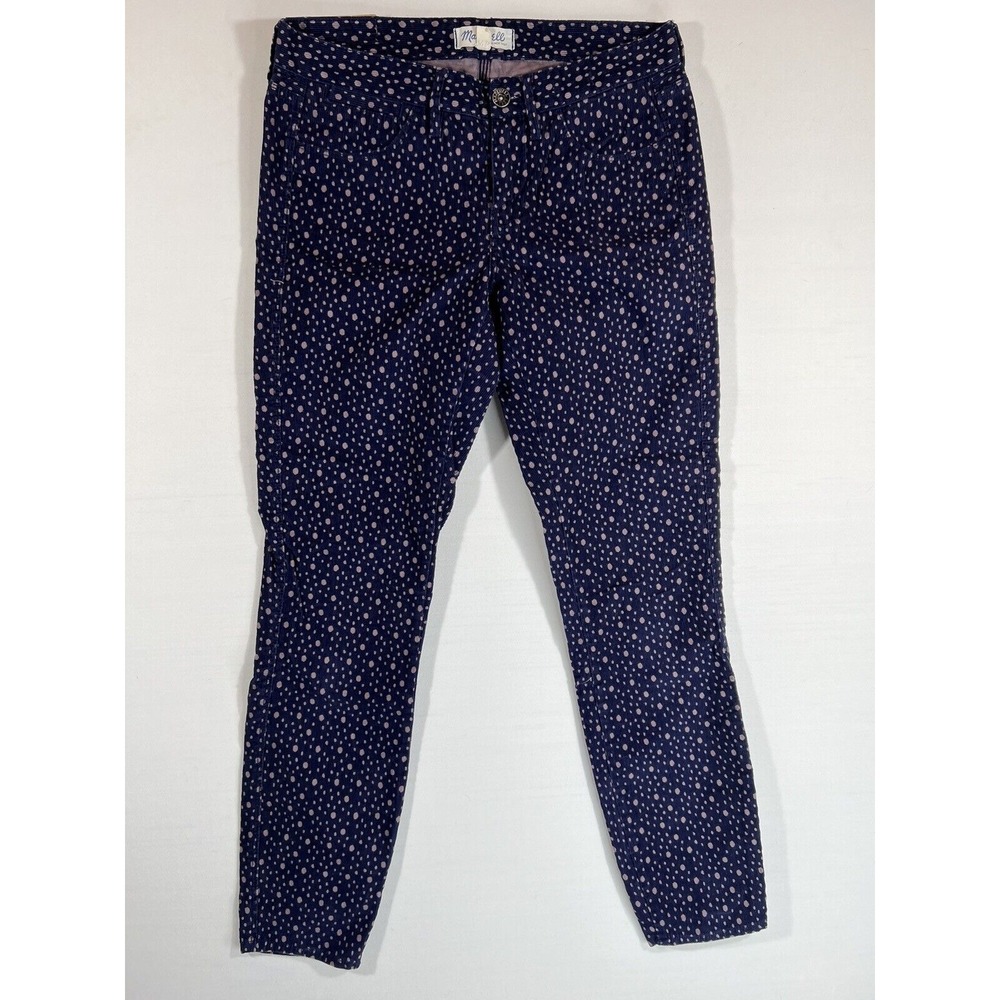 Madewell Women s Corduroy Pants‎ Size 26 Blue Purple Spot Stretch